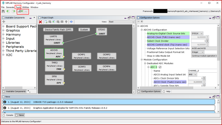  Harmony Benutzeroberfläche