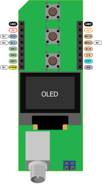  mikroBUS Oszilloskopplatine